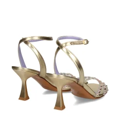 ALBANO Sandalias con tacón de Mujer 3393 / 21 PLATINO