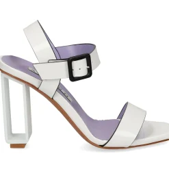 ALBANO Sandalias con tacón de Mujer 5180 / 2 BLANCO