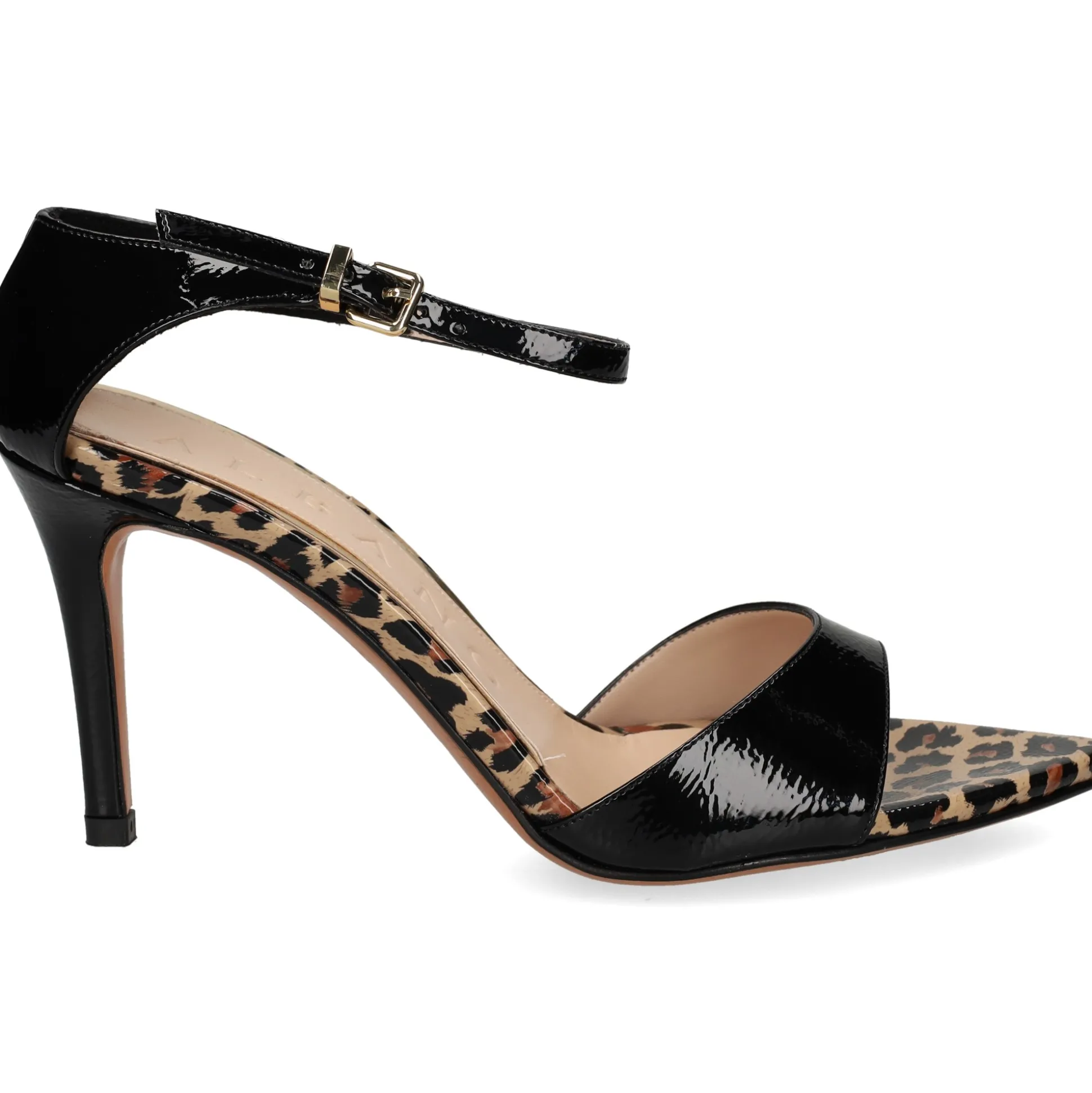 ALBANO Sandalias con tacón de Mujer 5301 / 2 NEGRO/LEOPARDO