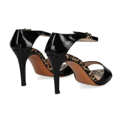 ALBANO Sandalias con tacón de Mujer 5301 / 2 NEGRO/LEOPARDO