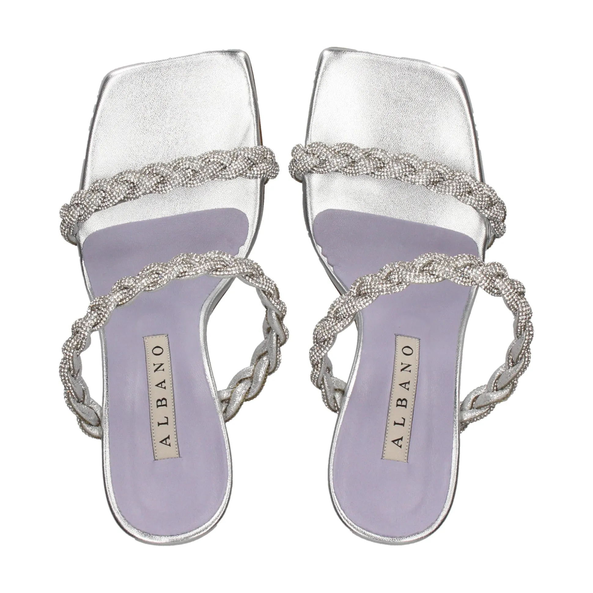 ALBANO Sandalias con tacón de Mujer 3394/3 SILVER