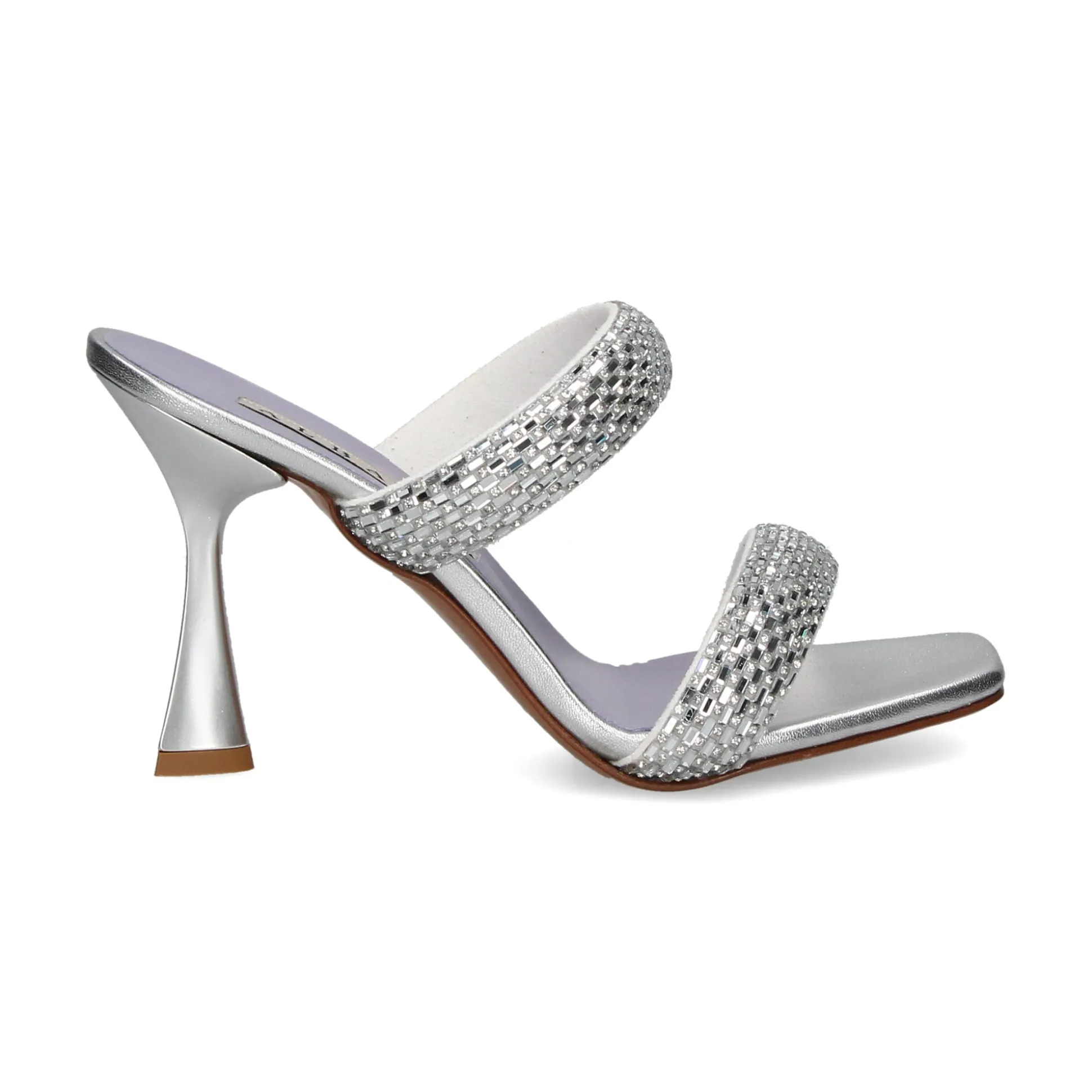 ALBANO Sandalias con tacón de Mujer 3202/2 SILVER