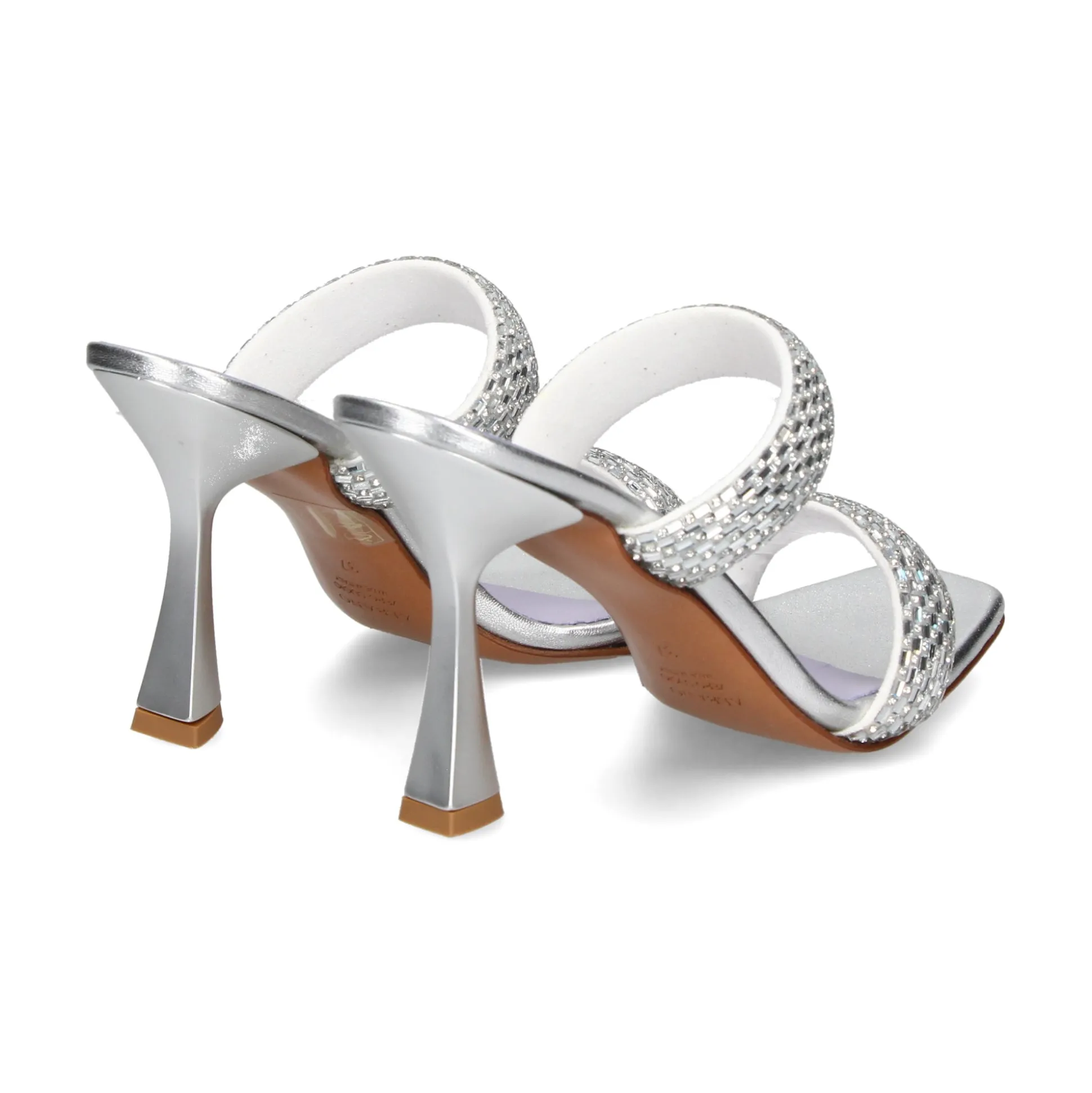 ALBANO Sandalias con tacón de Mujer 3202/2 SILVER