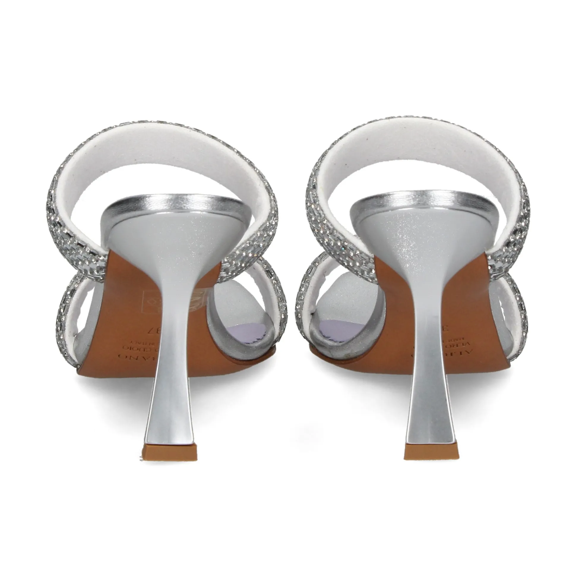 ALBANO Sandalias con tacón de Mujer 3202/2 SILVER