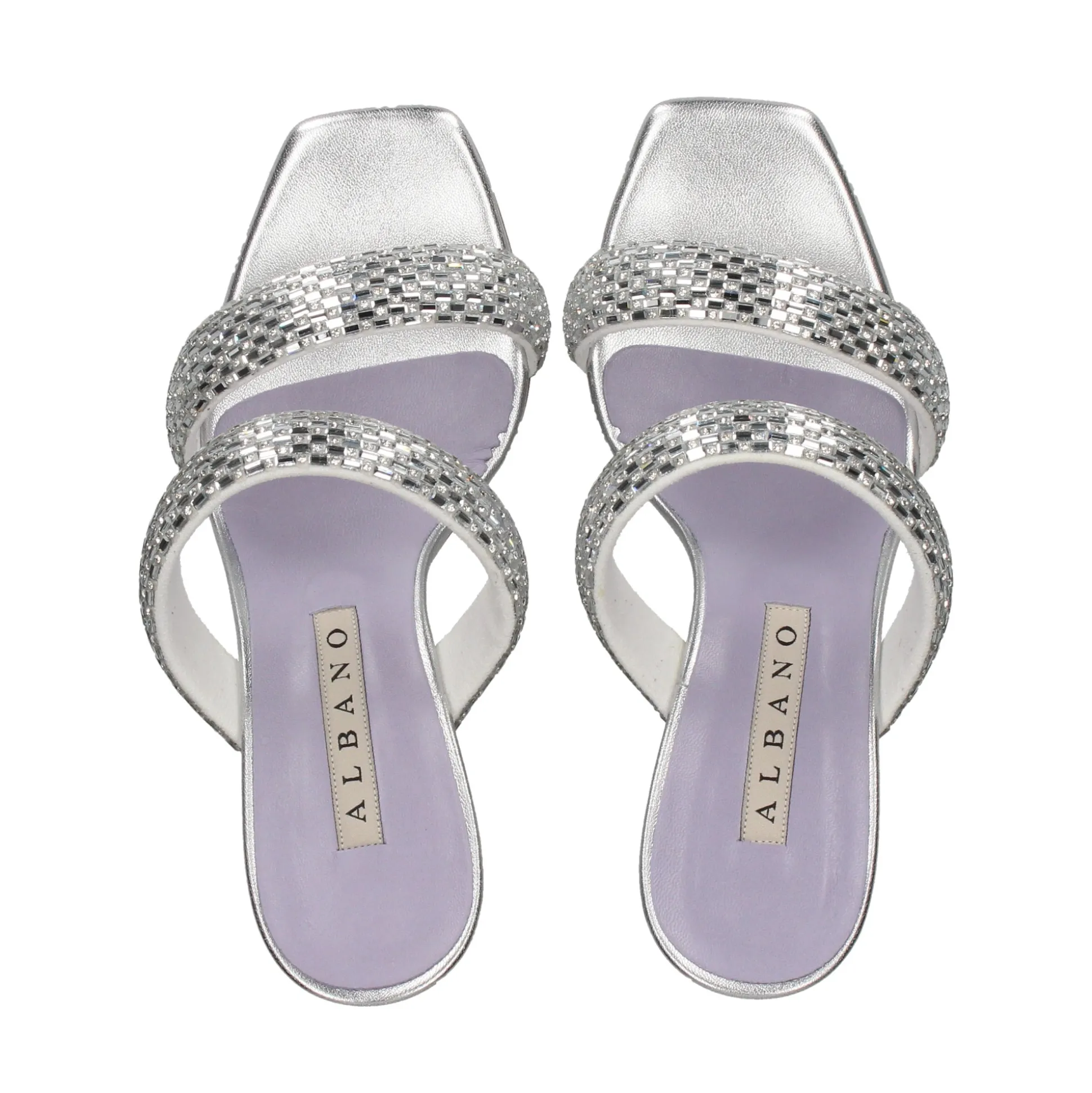 ALBANO Sandalias con tacón de Mujer 3202/2 SILVER