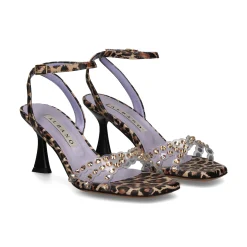 ALBANO Sandalias con tacón de Mujer 3393/1 LEOPARDO