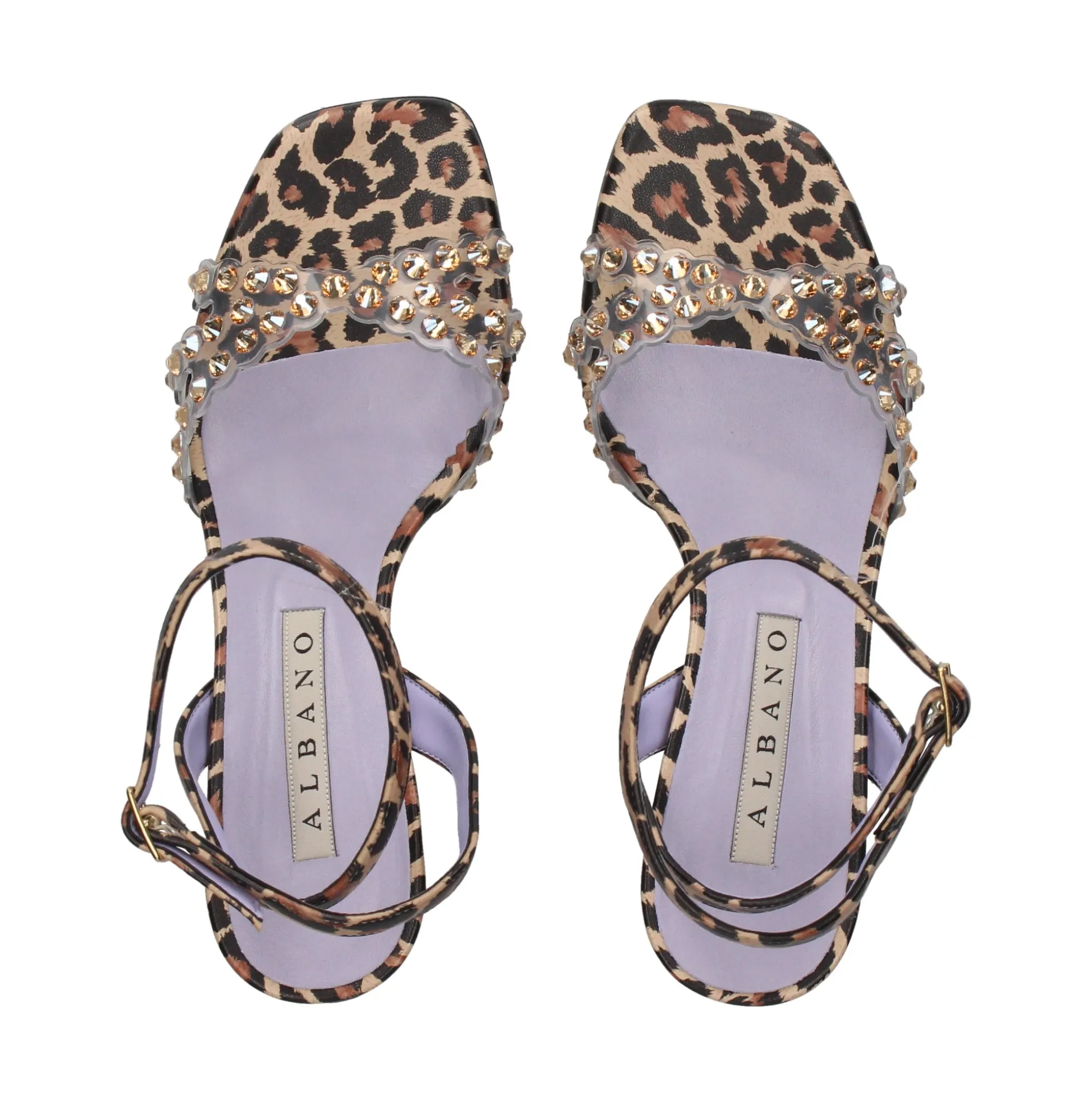 ALBANO Sandalias con tacón de Mujer 3393/1 LEOPARDO