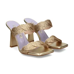 ALBANO Sandalias con tacón de Mujer 3282/90 / 2 PLATINO