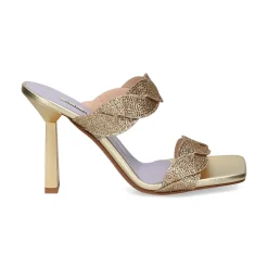 ALBANO Sandalias con tacón de Mujer 3282/90 / 2 PLATINO