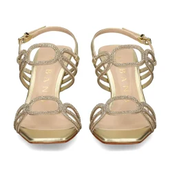 ALBANO Sandalias con tacón de Mujer 5530 PLATINO