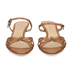 ALBANO Sandalias con tacón de Mujer 5629 CUOIO