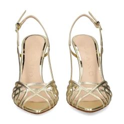 ALBANO Sandalias con tacón de Mujer 5353 / 6 PLATINO