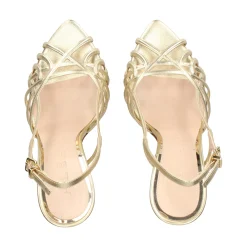 ALBANO Sandalias con tacón de Mujer 5353 / 6 PLATINO