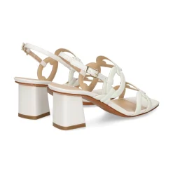 ALBANO Sandalias con tacón de Mujer 5560 BLANCO