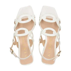 ALBANO Sandalias con tacón de Mujer 5560 BLANCO
