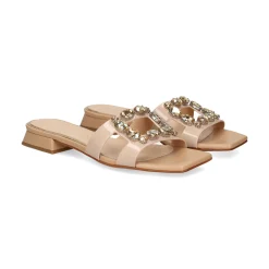 ALBANO Sandalias planas de Mujer 5346 / 3 BEIGE/ORO