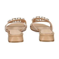 ALBANO Sandalias planas de Mujer 5346 / 3 BEIGE/ORO