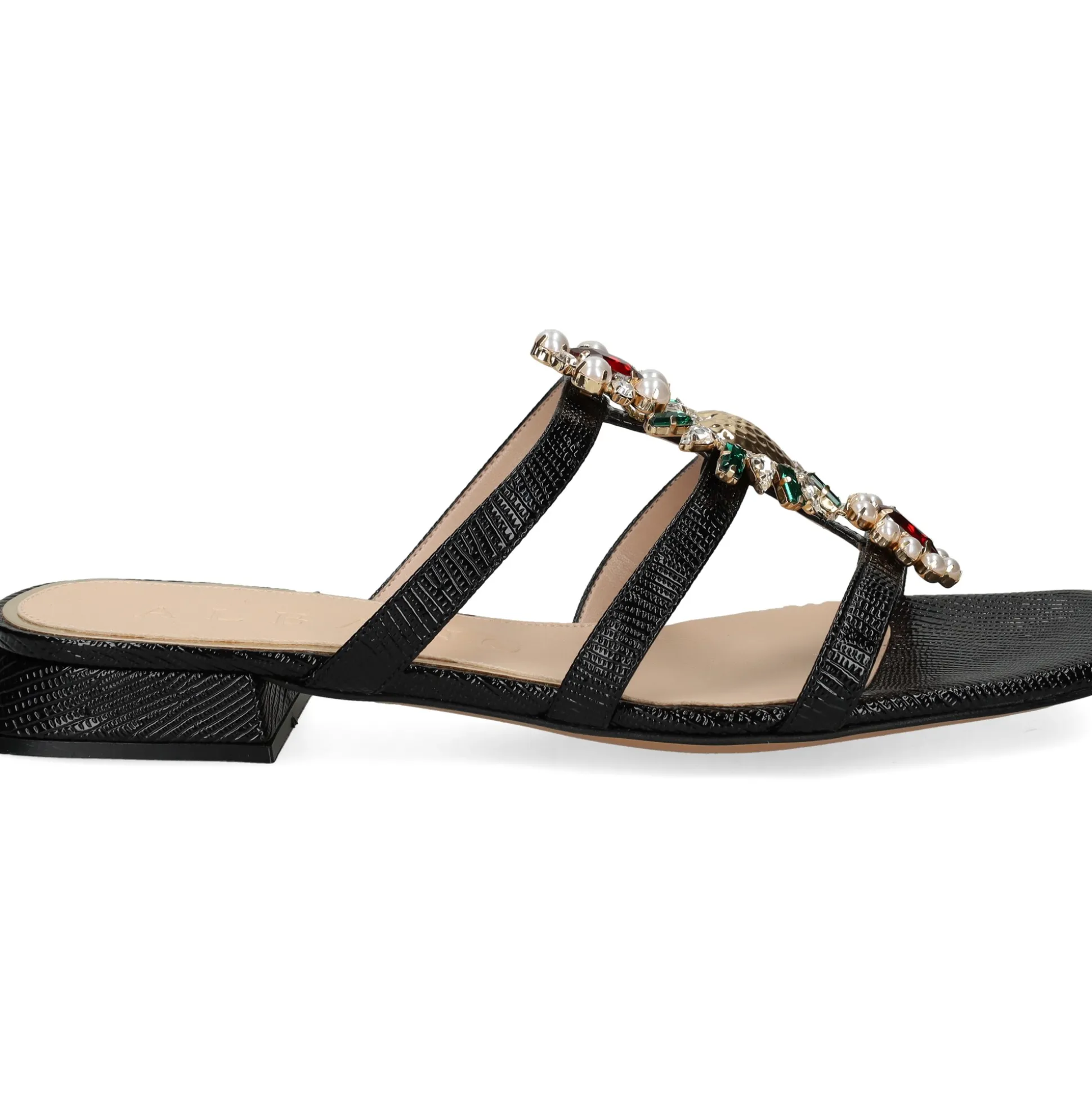 ALBANO Sandalias planas de Mujer 5421 / 2 NEGRO