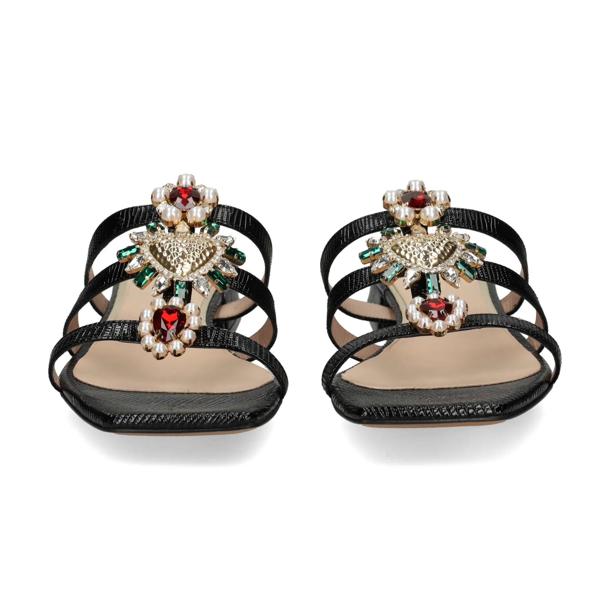 ALBANO Sandalias planas de Mujer 5421 / 2 NEGRO