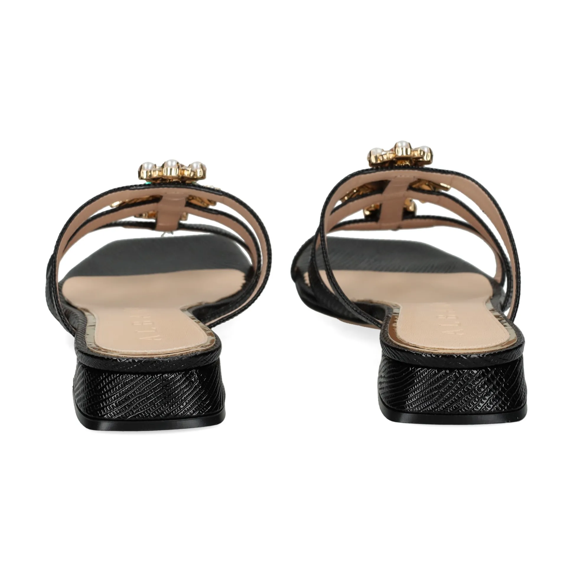 ALBANO Sandalias planas de Mujer 5421 / 2 NEGRO