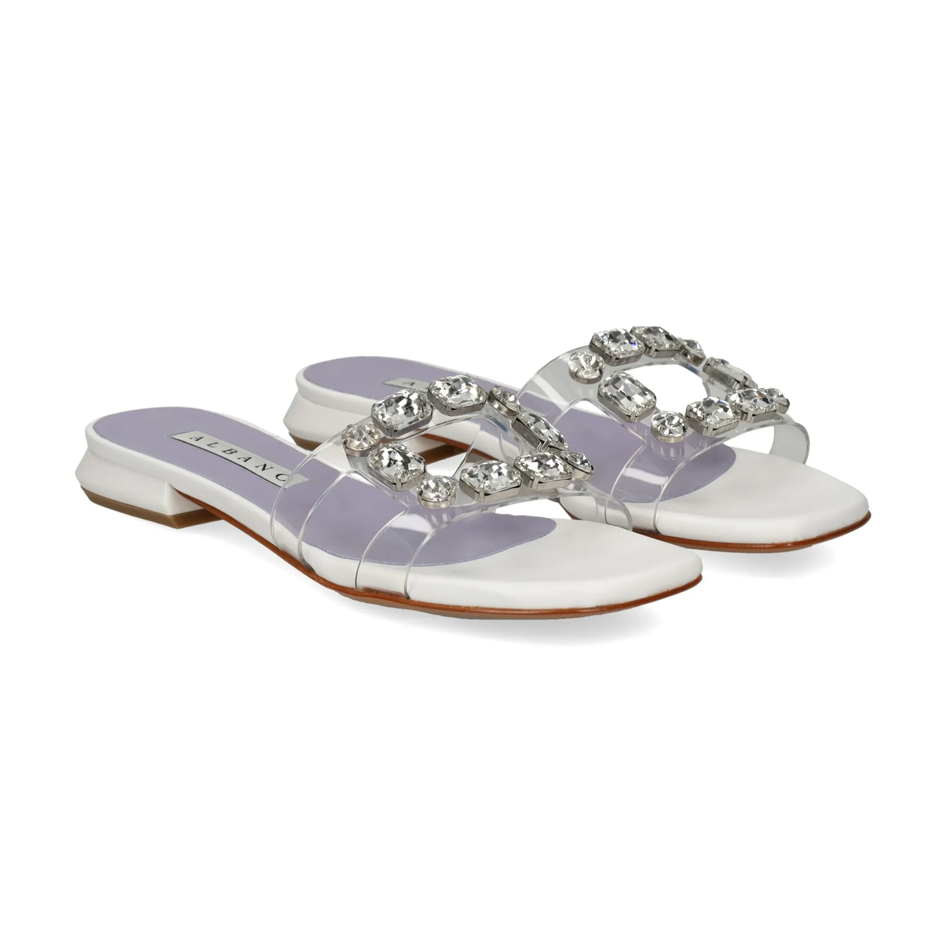 ALBANO Sandalias planas de Mujer 5228 / 2 BLANCO