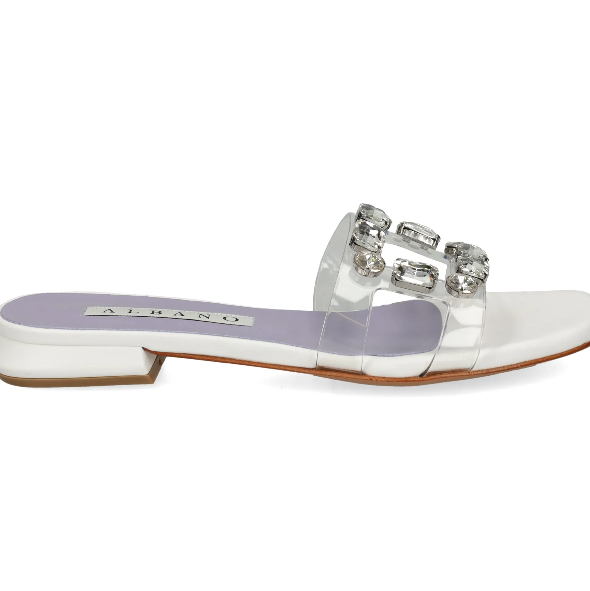 ALBANO Sandalias planas de Mujer 5228 / 2 BLANCO