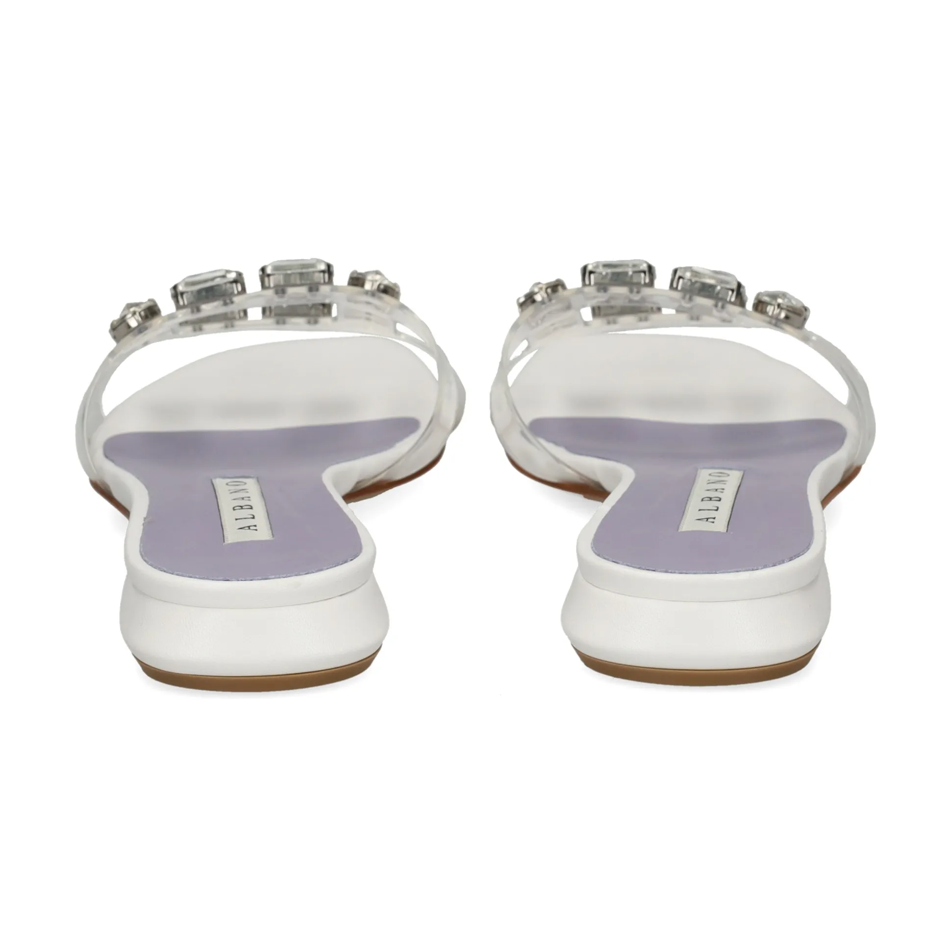 ALBANO Sandalias planas de Mujer 5228 / 2 BLANCO
