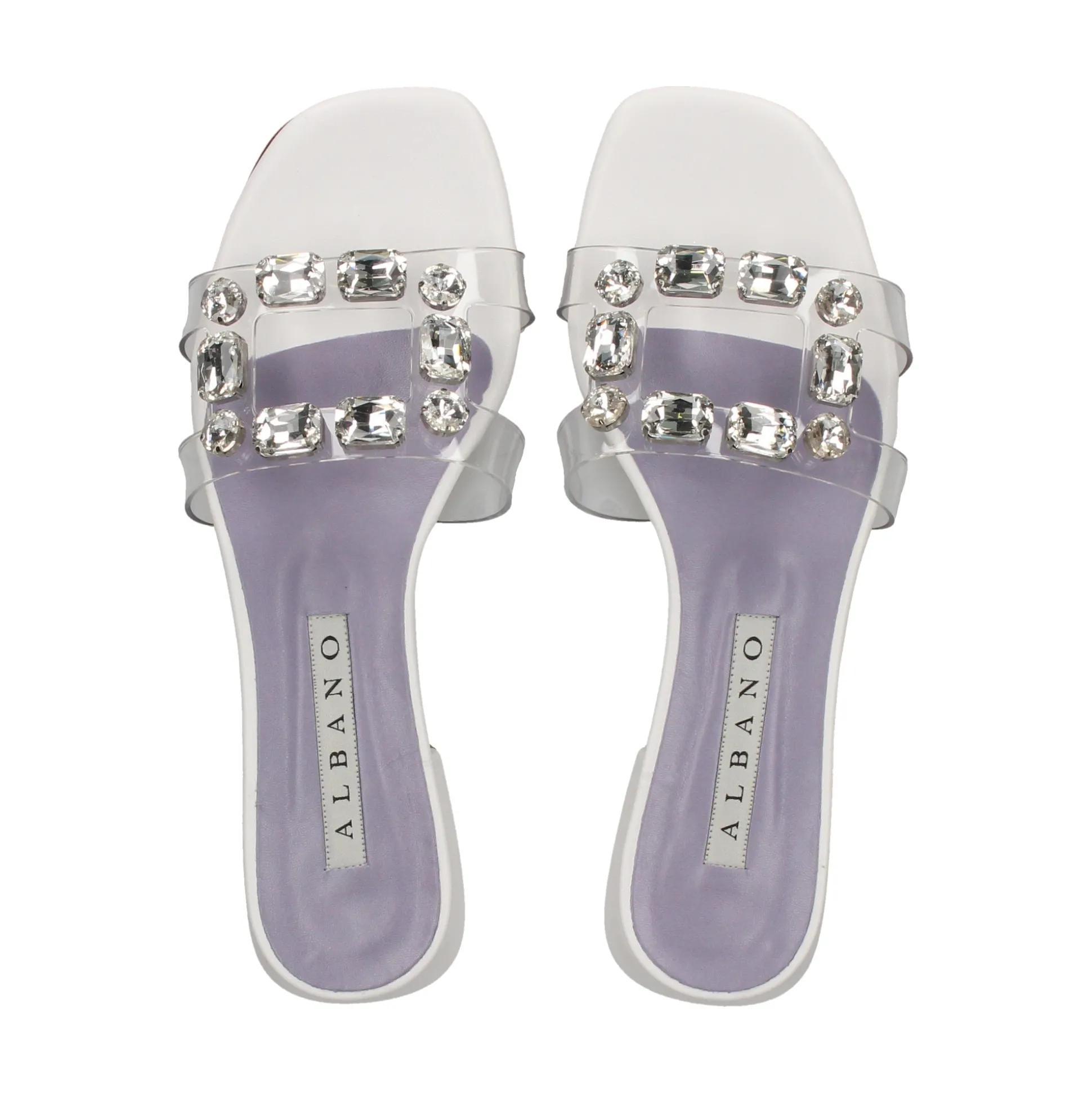 ALBANO Sandalias planas de Mujer 5228 / 2 BLANCO