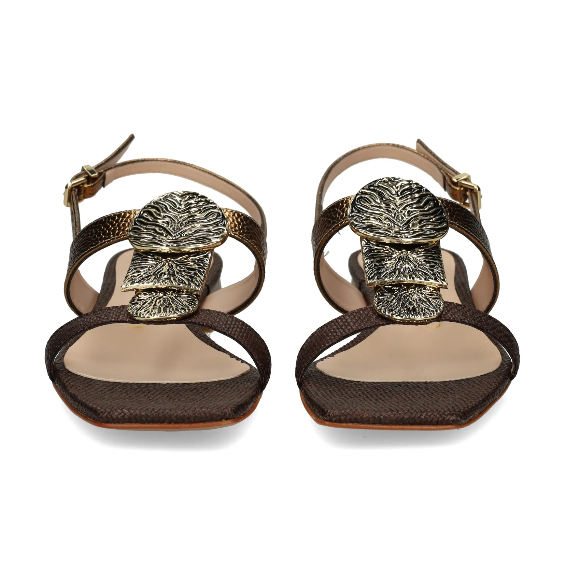 ALBANO Sandalias planas de Mujer 5532 BRONZO+T.MORO