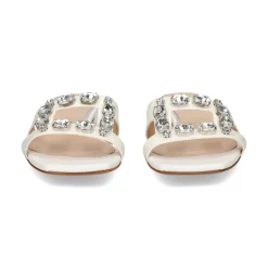 ALBANO Sandalias planas de Mujer 5346 / 2 BIANCA/CRISTAL