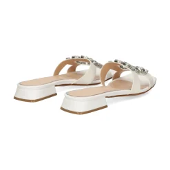 ALBANO Sandalias planas de Mujer 5346 / 2 BIANCA/CRISTAL