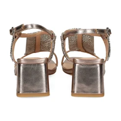 ALMA BLUE Sandalias con tacón de Mujer V24AB2033 BRONCE