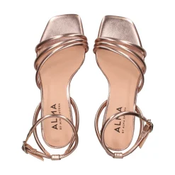 ALMA BLUE Sandalias con tacón de Mujer V24AB2050 BRONCE