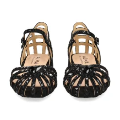 ALMA BLUE Zapatos planos de Mujer V24AB2006 NEGRO