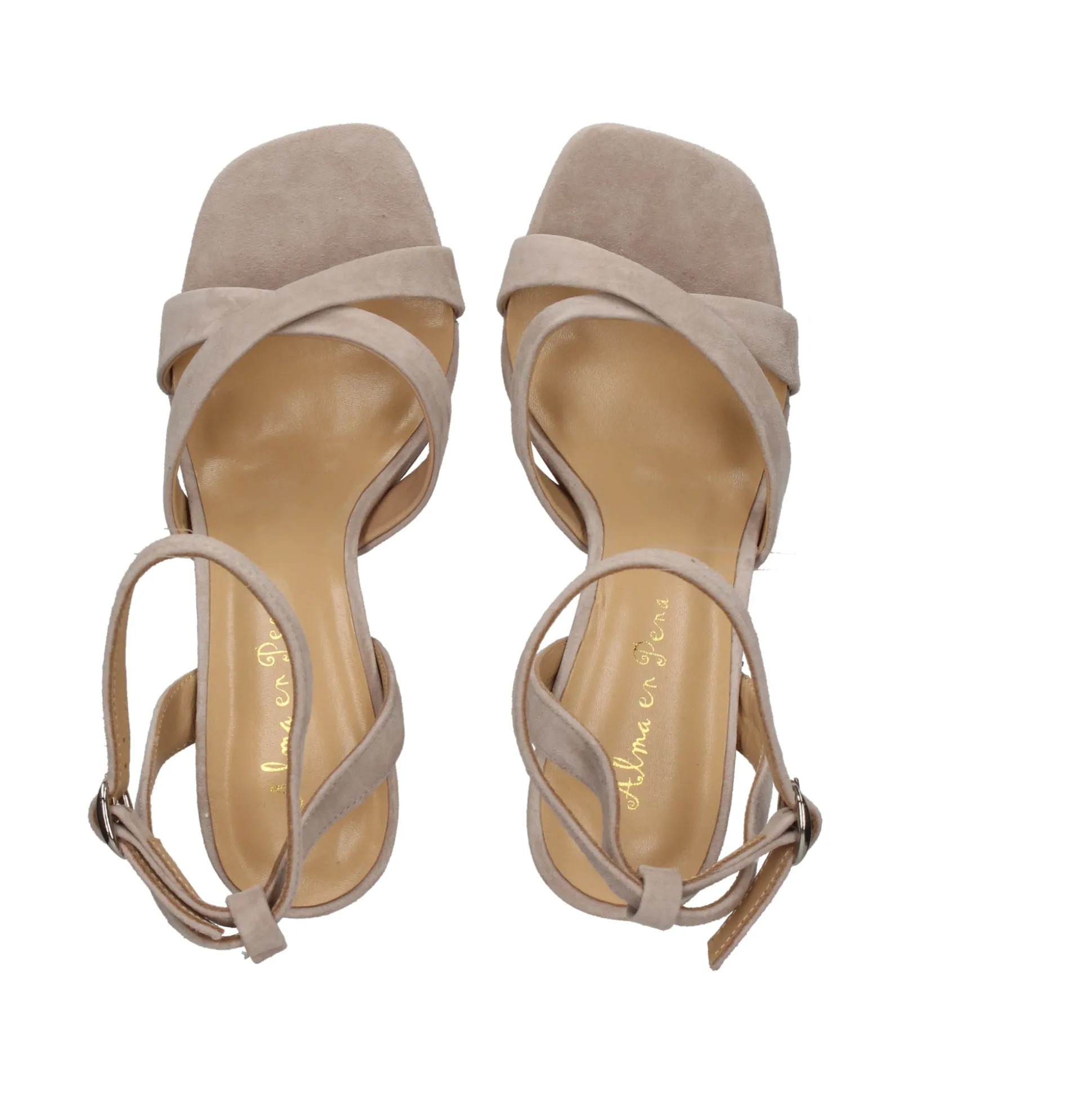 ALMA EN PENA Sandalias con tacón de Mujer 220 TAUPE