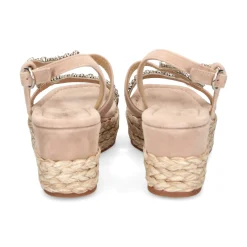 ALMA EN PENA Sandalias cuña de Mujer 572 VISON