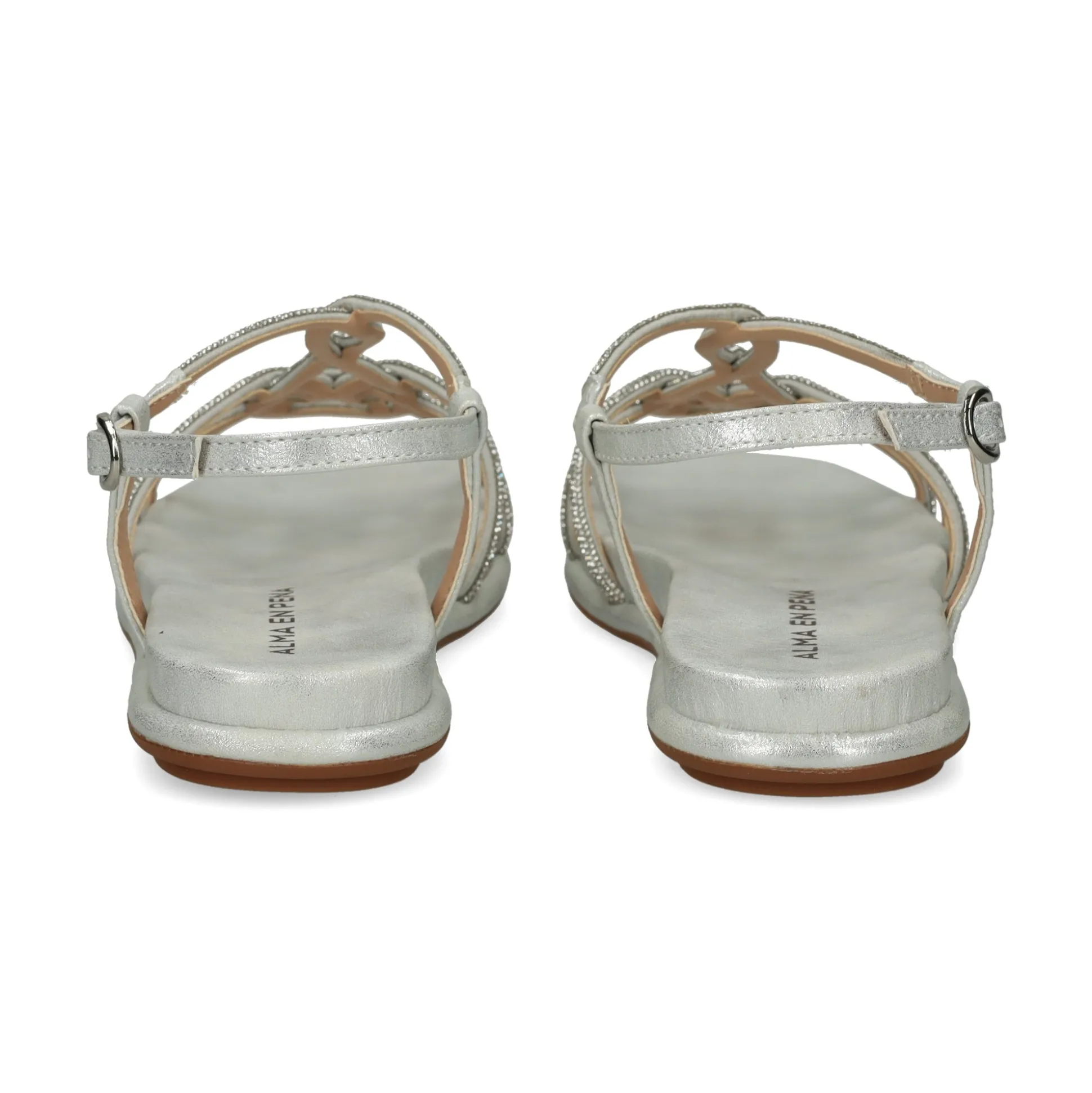 ALMA EN PENA Sandalias planas de Mujer 51502 SILVER