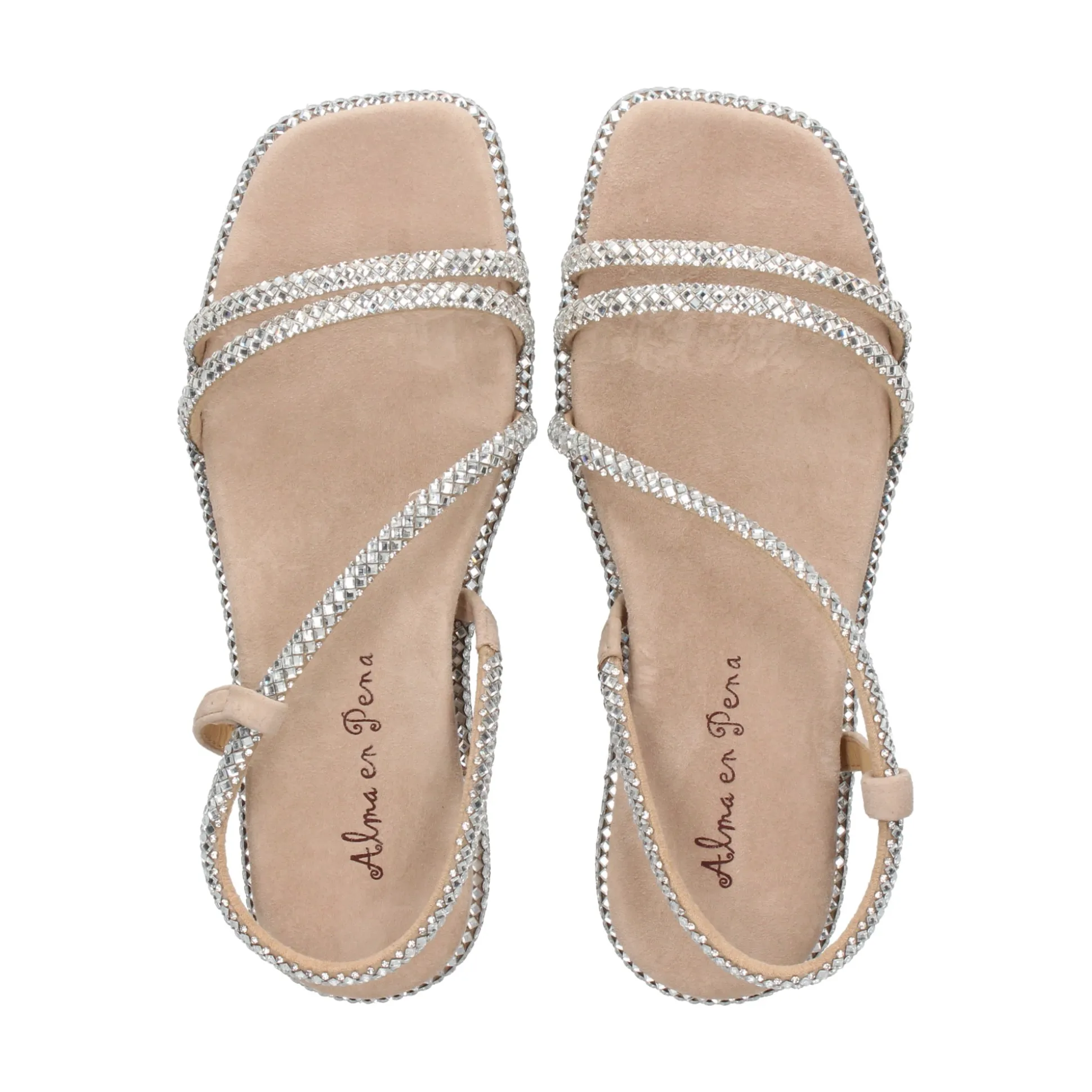 ALMA EN PENA Sandalias planas de Mujer 400 VISON