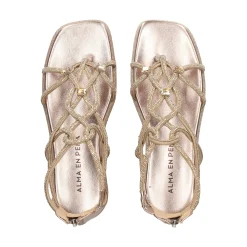 ALMA EN PENA Sandalias planas de Mujer V2551604 BRONCE