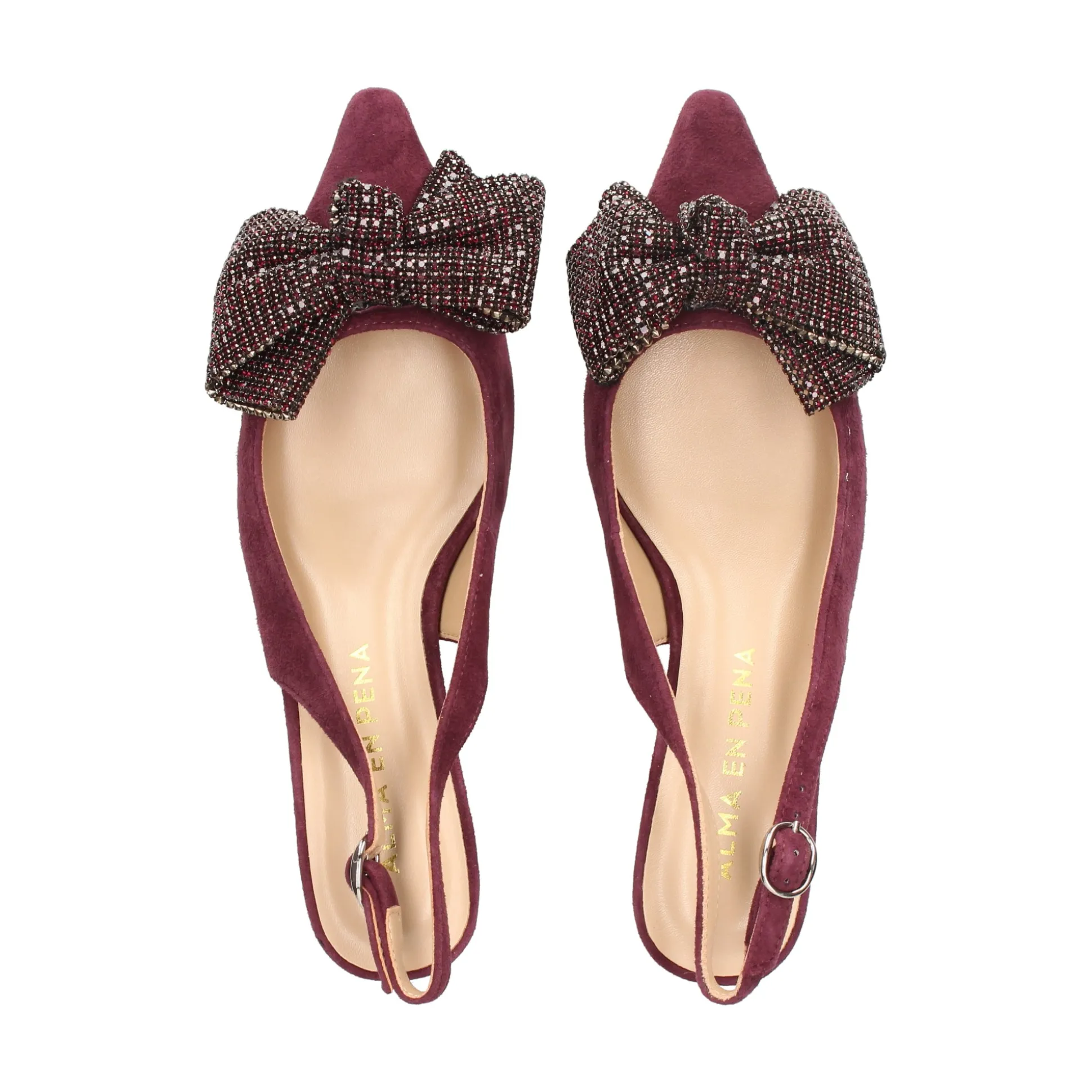 ALMA EN PENA Zapatos de tacón bajo 525 WINE