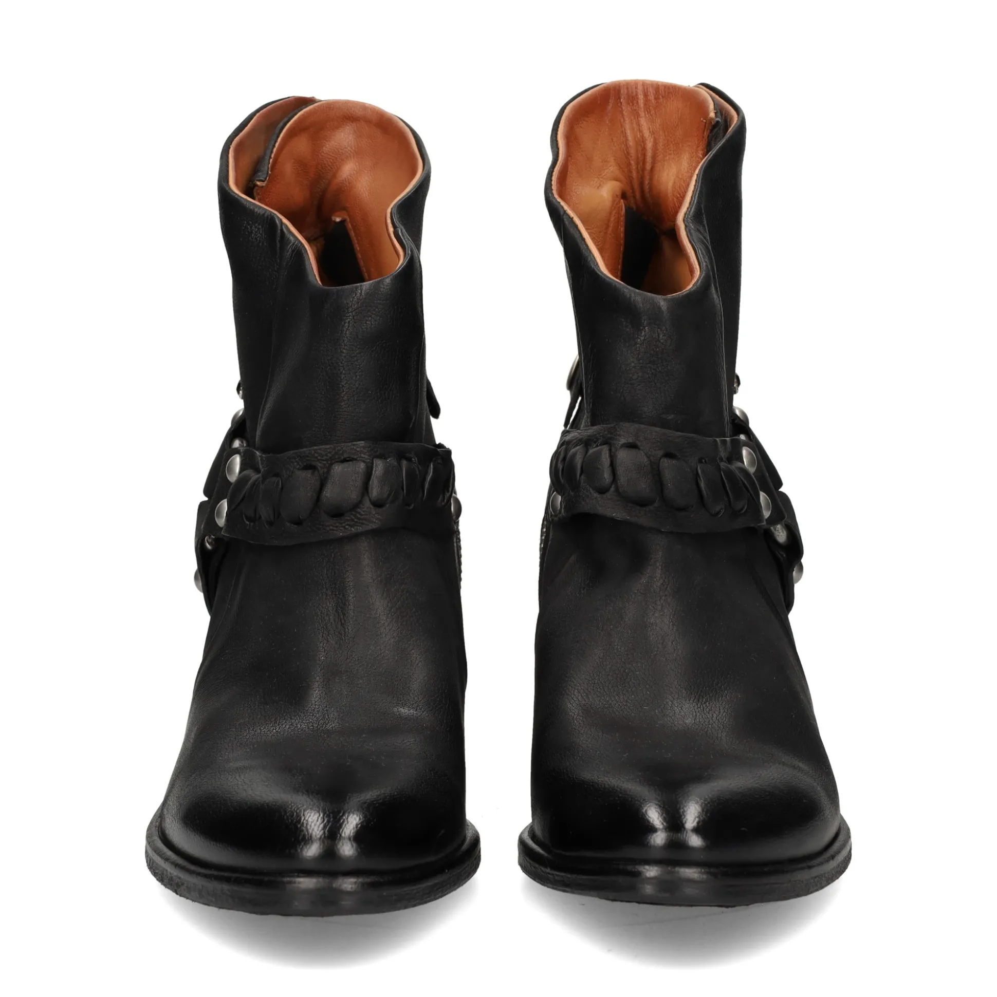 A.S.98 Botines con tacón de Mujer B82206 NEGRO