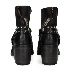 A.S.98 Botines con tacón de Mujer B82206 NEGRO