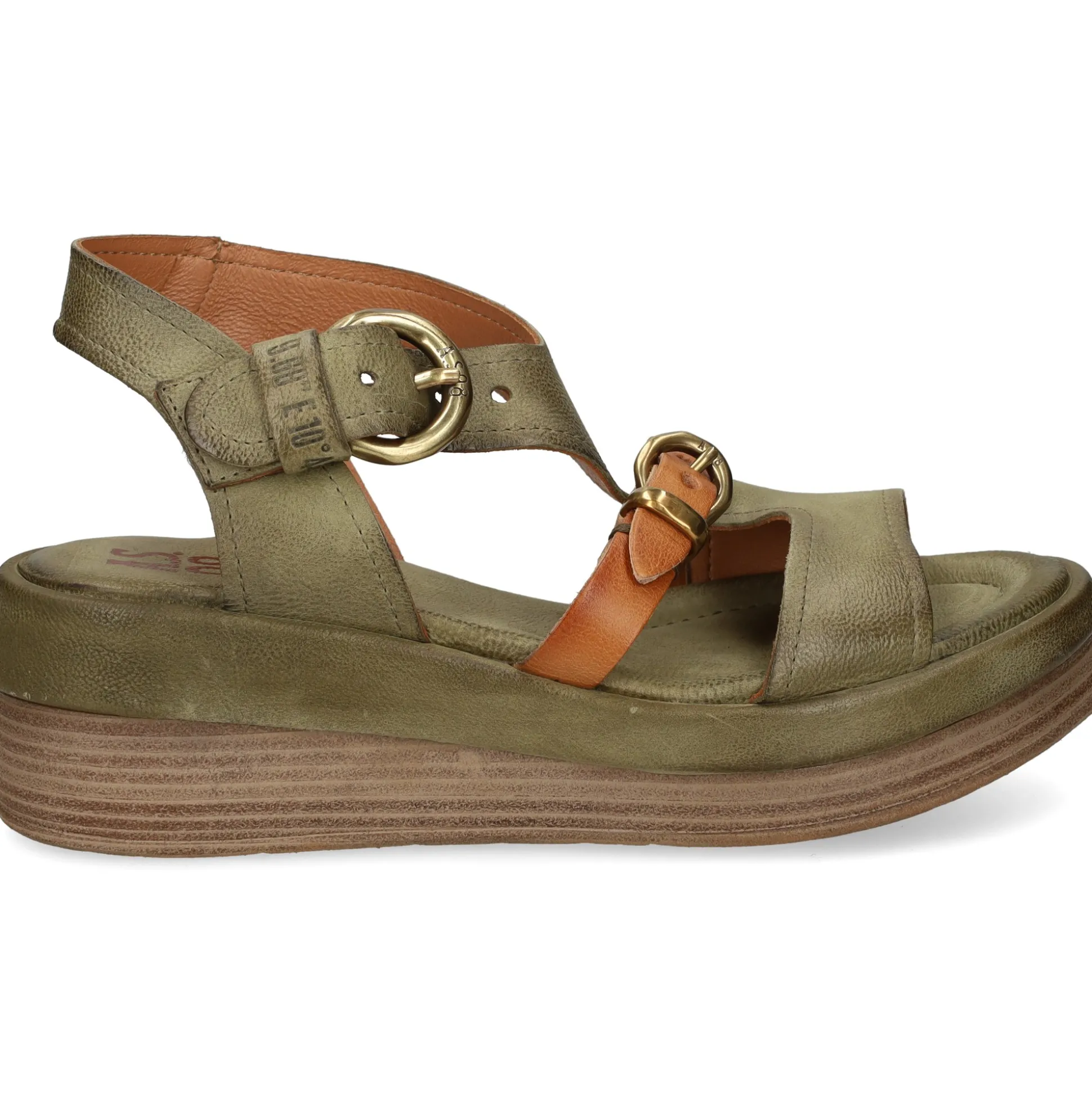 A.S.98 Sandalias con plataforma de Mujer C02006 0001 GREEN+TDM