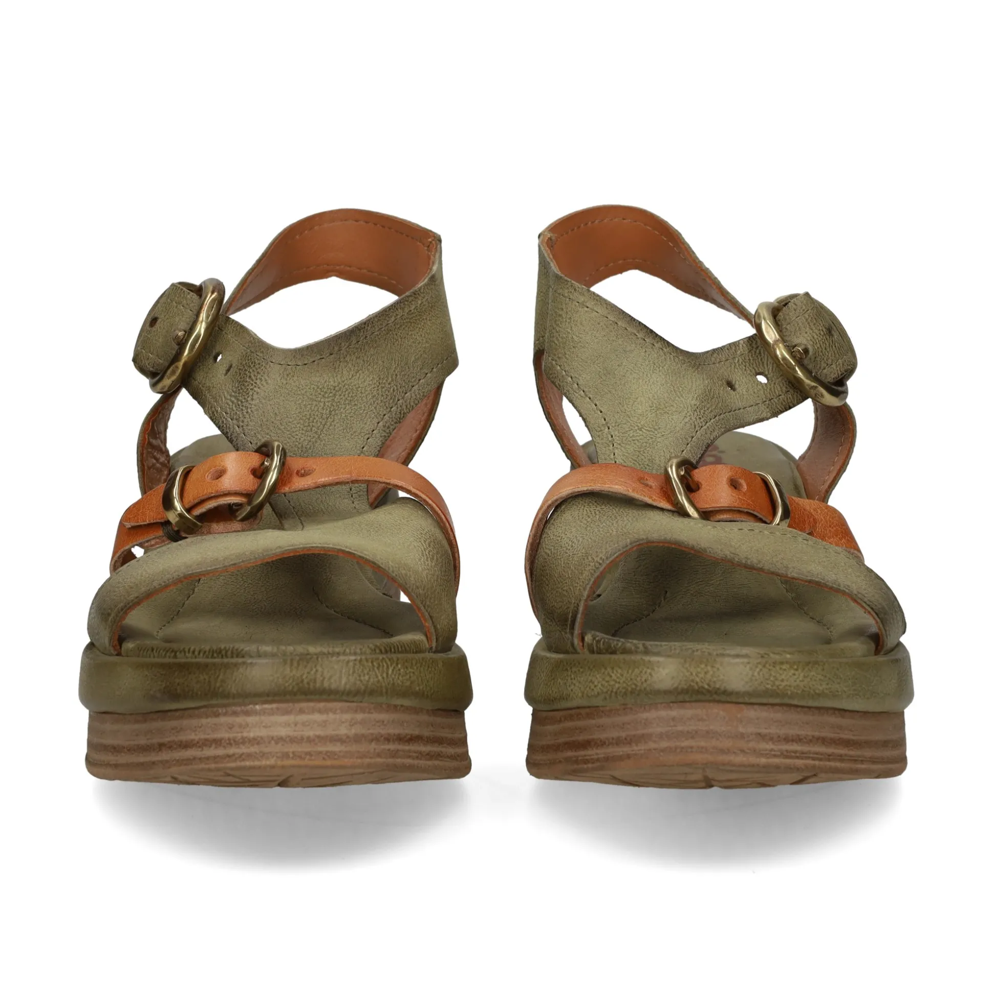 A.S.98 Sandalias con plataforma de Mujer C02006 0001 GREEN+TDM