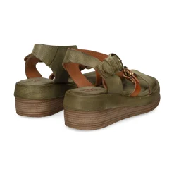 A.S.98 Sandalias con plataforma de Mujer C02006 0001 GREEN+TDM