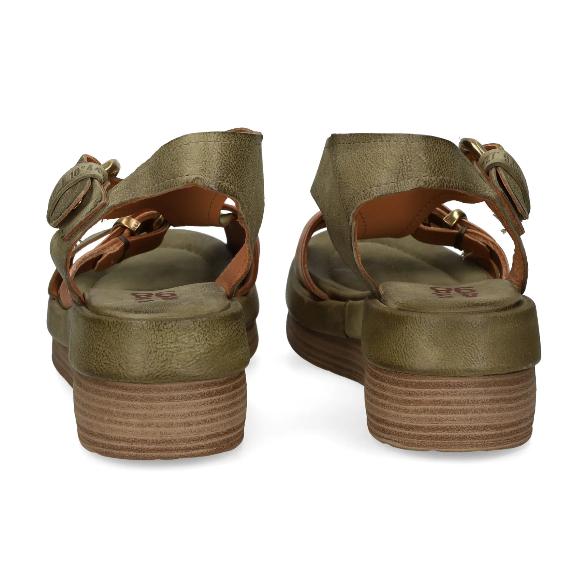 A.S.98 Sandalias con plataforma de Mujer C02006 0001 GREEN+TDM