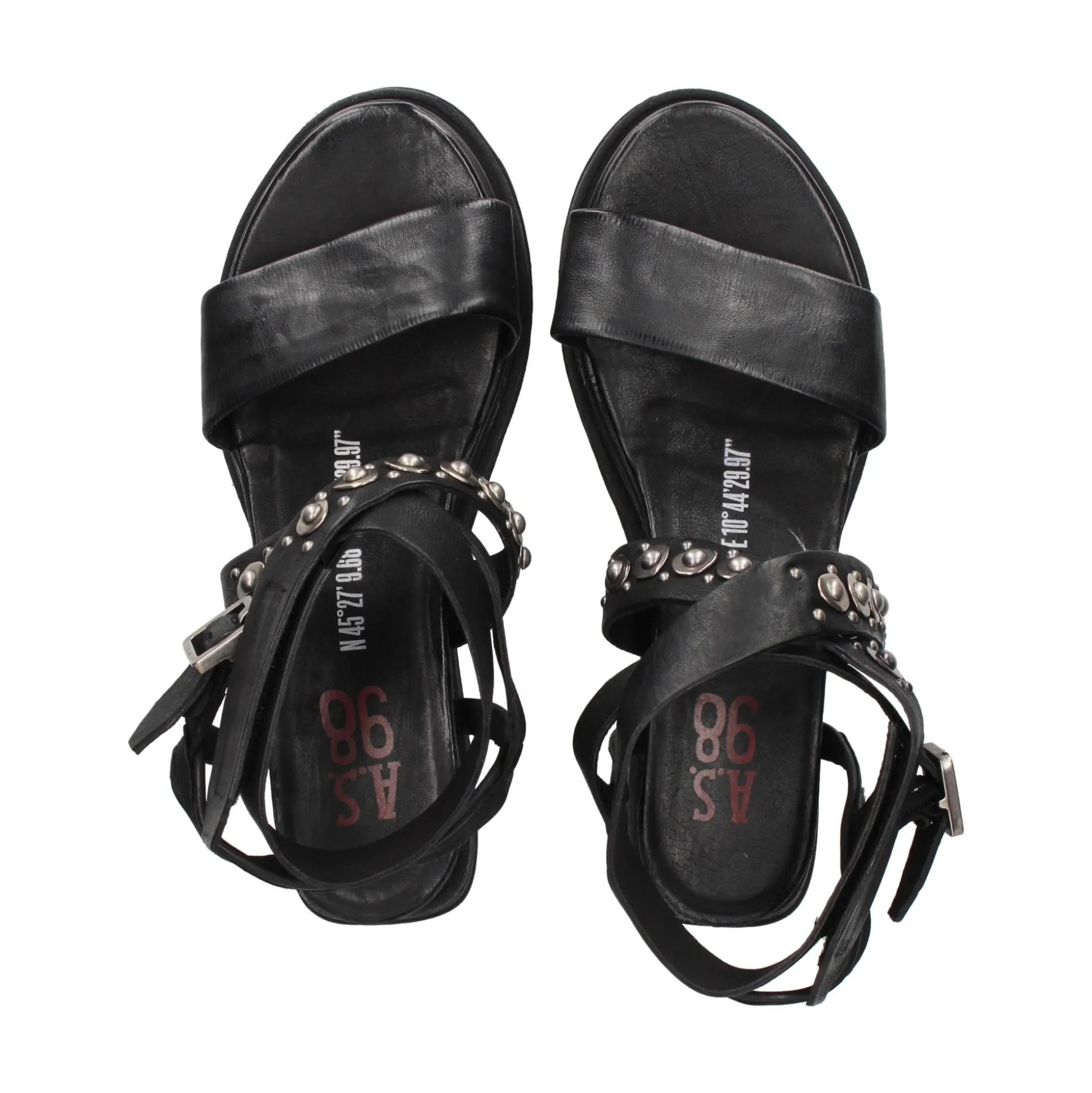 A.S.98 Sandalias con plataforma de Mujer A15034 101 6002 NERO