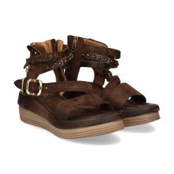 A.S.98 Sandalias con plataforma de Mujer C02009 0002 EBANO