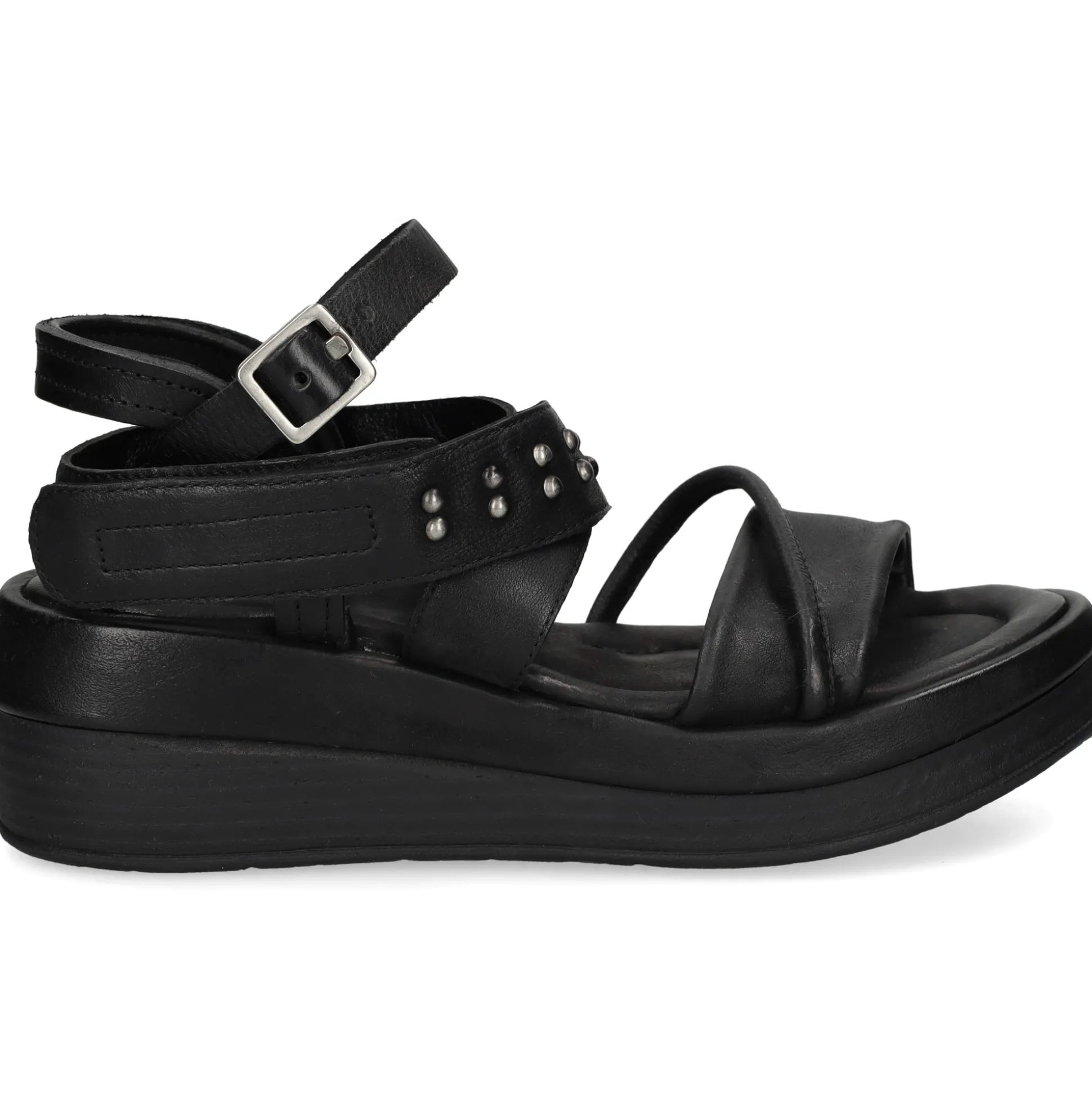A.S.98 Sandalias con plataforma de Mujer C02001 6002 NEGRO
