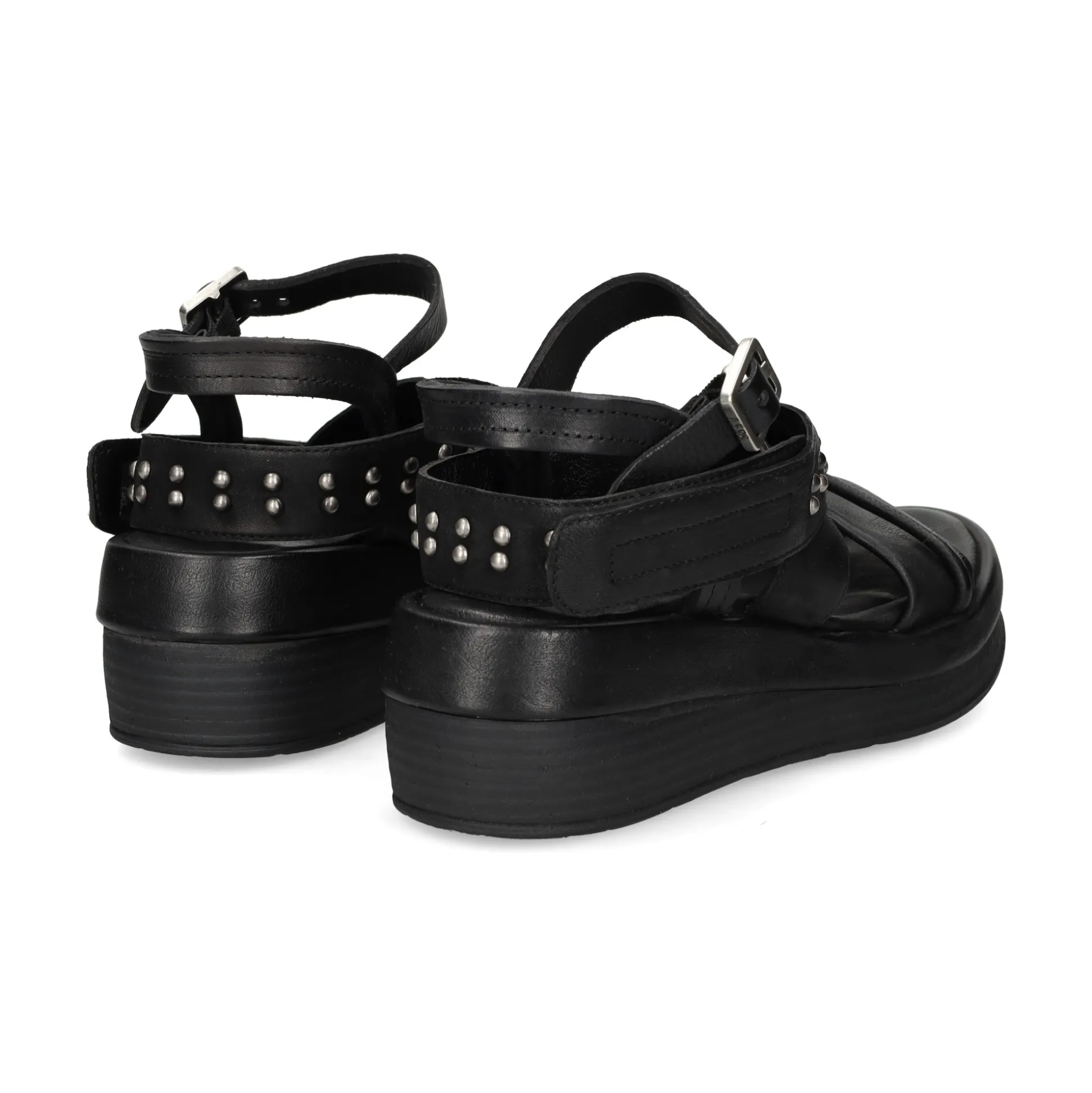 A.S.98 Sandalias con plataforma de Mujer C02001 6002 NEGRO